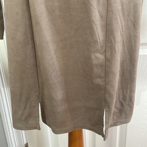 Kendall & Kylie dress mini gray body con faux suede cut out women’s size small S - Picture 5 of 10
